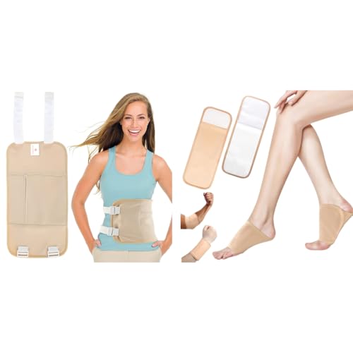 HANNEA® Castor Oil Pack Combo for Liver Detox & Foot Care, Reusable Cotton Flannel Oil Wrap with Elastic Strap, 2PCS Foot Pack for Circulation & Pain Relief, Highly Absorbent, Khaki HANNEA® Castor Oil Pack Combo for Liver Detox & Foot Care, Reusable Cotton Flannel Oil Wrap with Elastic Strap, 2PCS Foot Pack for Circulation & Pain Relief, Highly Absorbent, Khaki